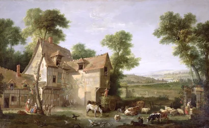 Der Bauernhof, 1750